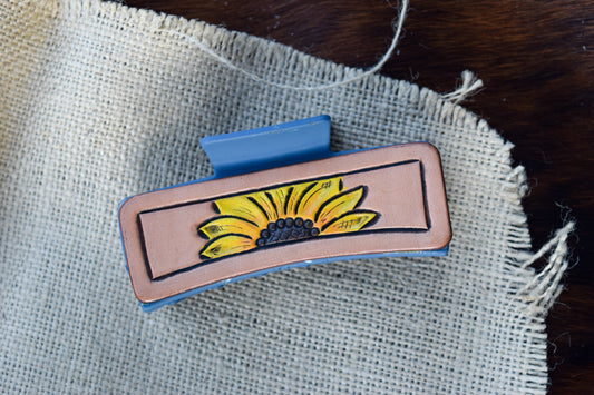 Blue Sunflower Clip